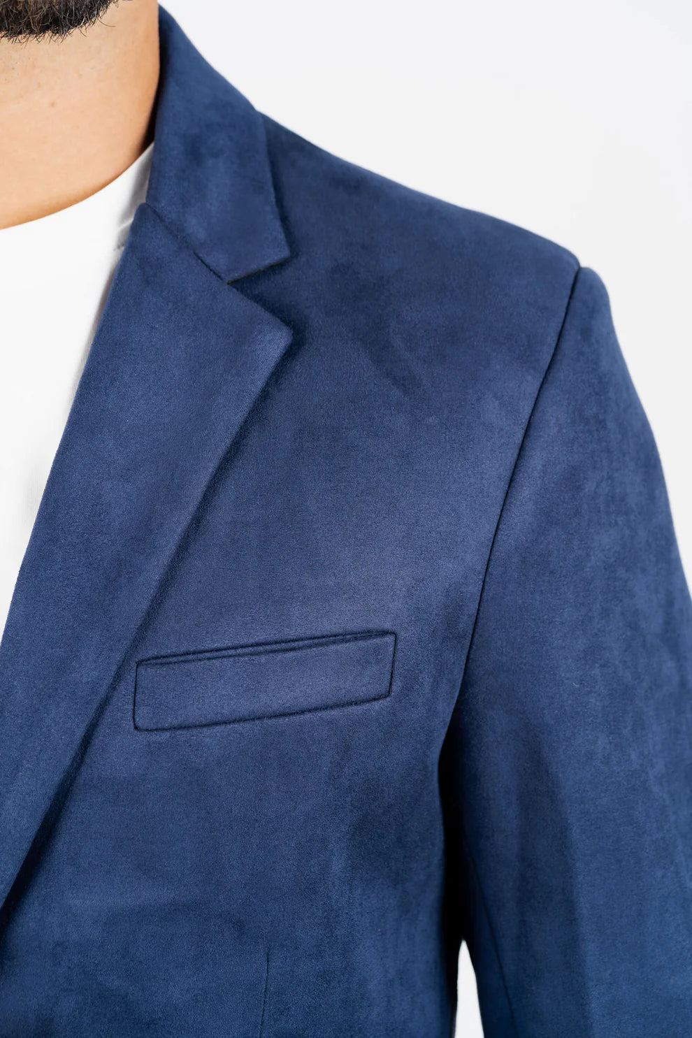 PLATINI NAVY GAMUZA SUEDE BLAZER