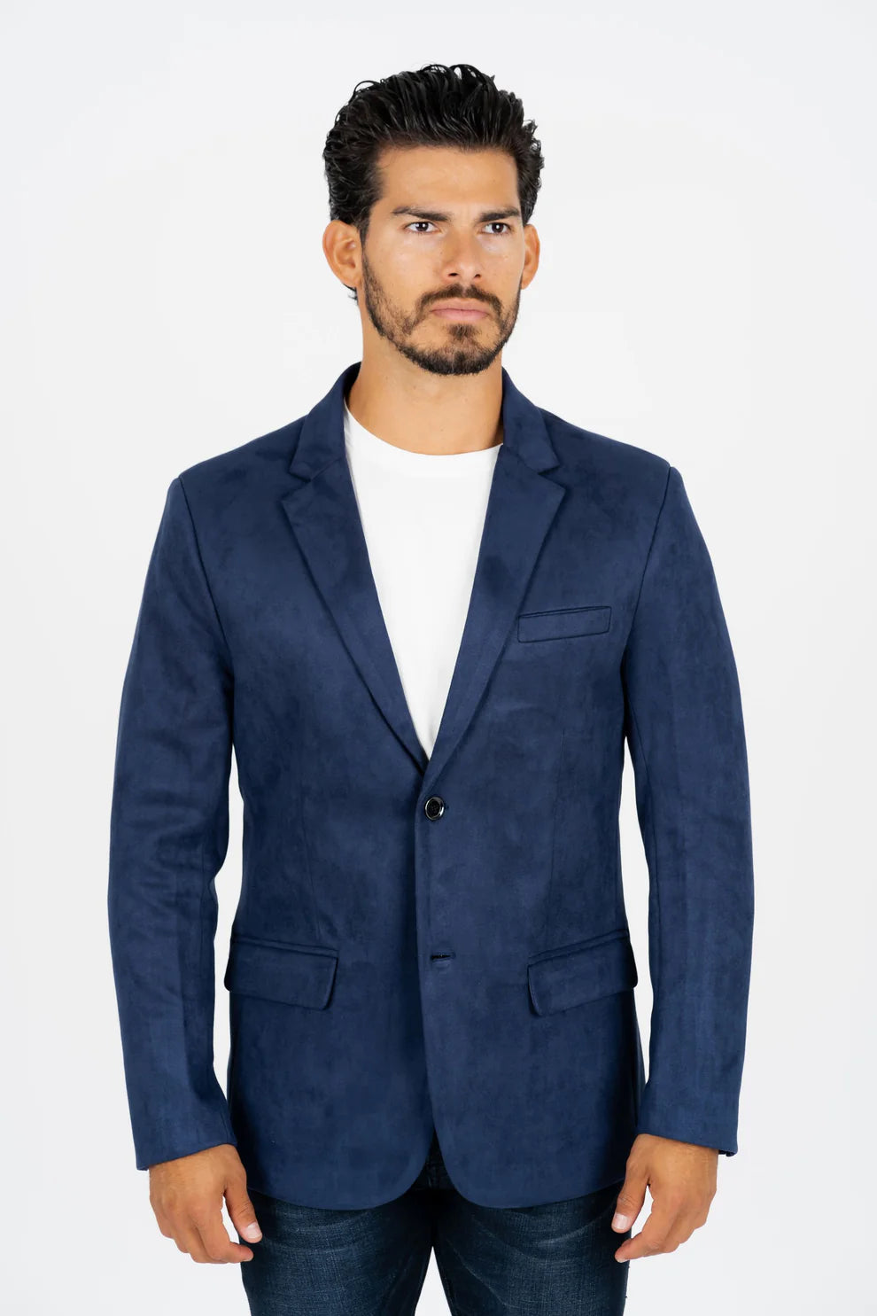 PLATINI NAVY GAMUZA SUEDE BLAZER
