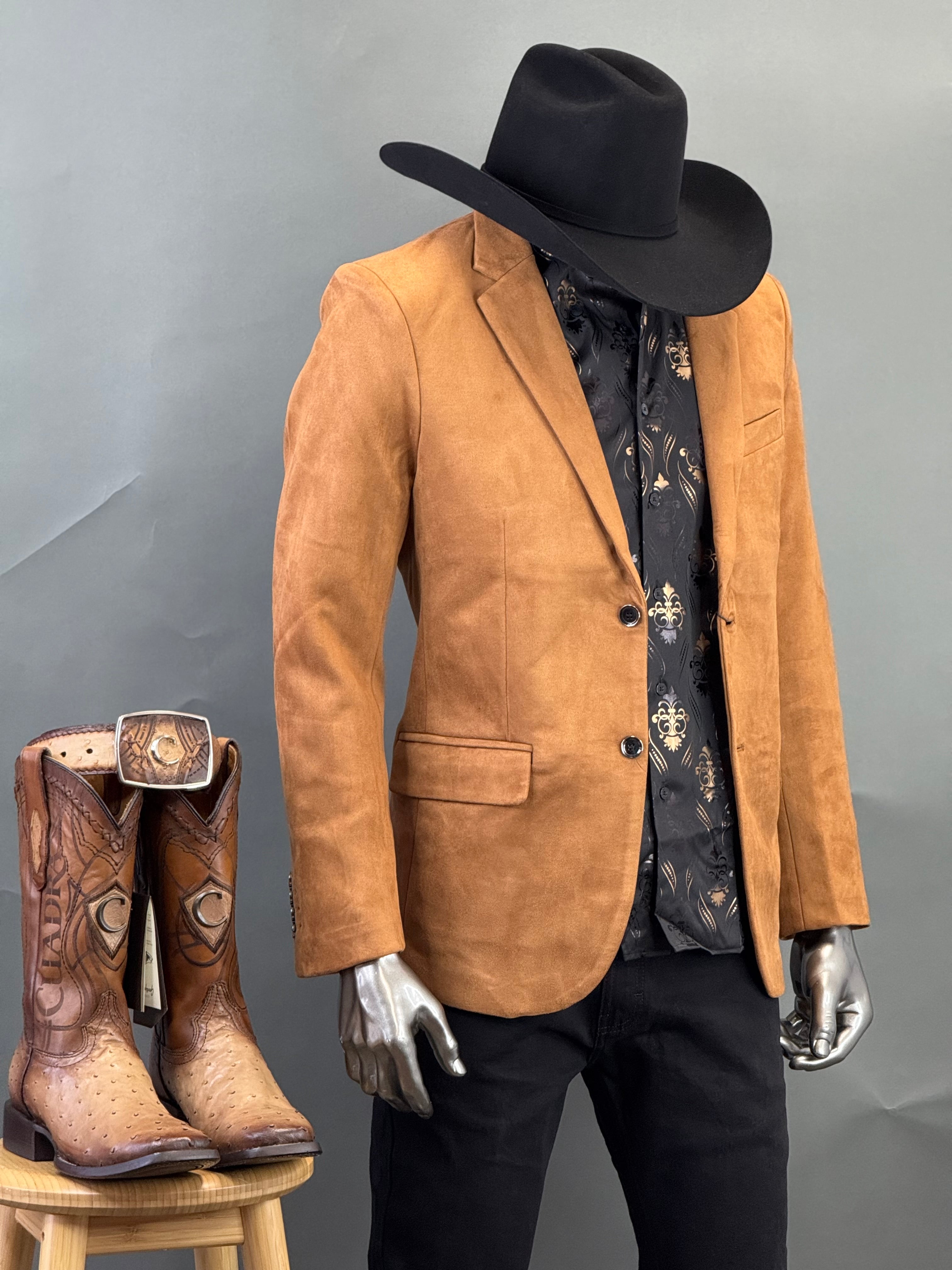 PLATINI CAMEL GAMUZA SUEDE BLAZER