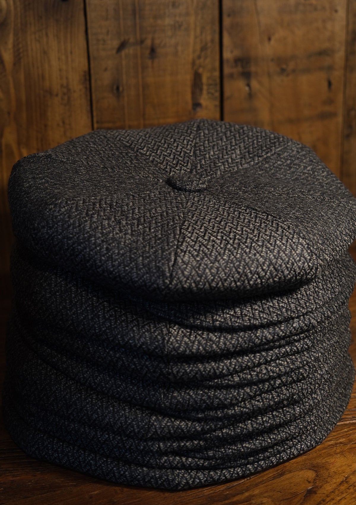 Grafton Baker Boy - (Wide Width) Lightweight Italian Wool - Grey