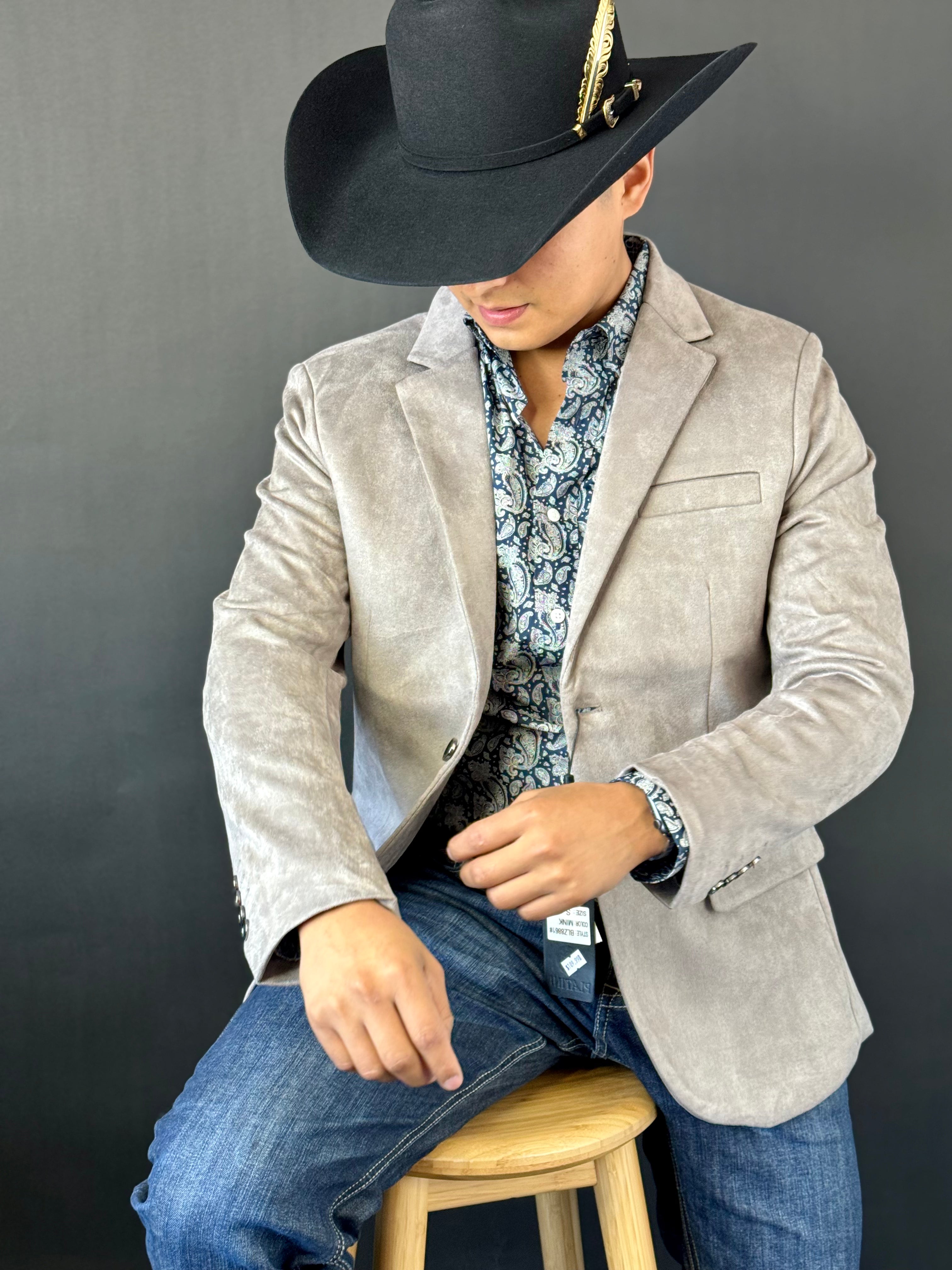 PLATINI MINK GAMUZA SUEDE BLAZER