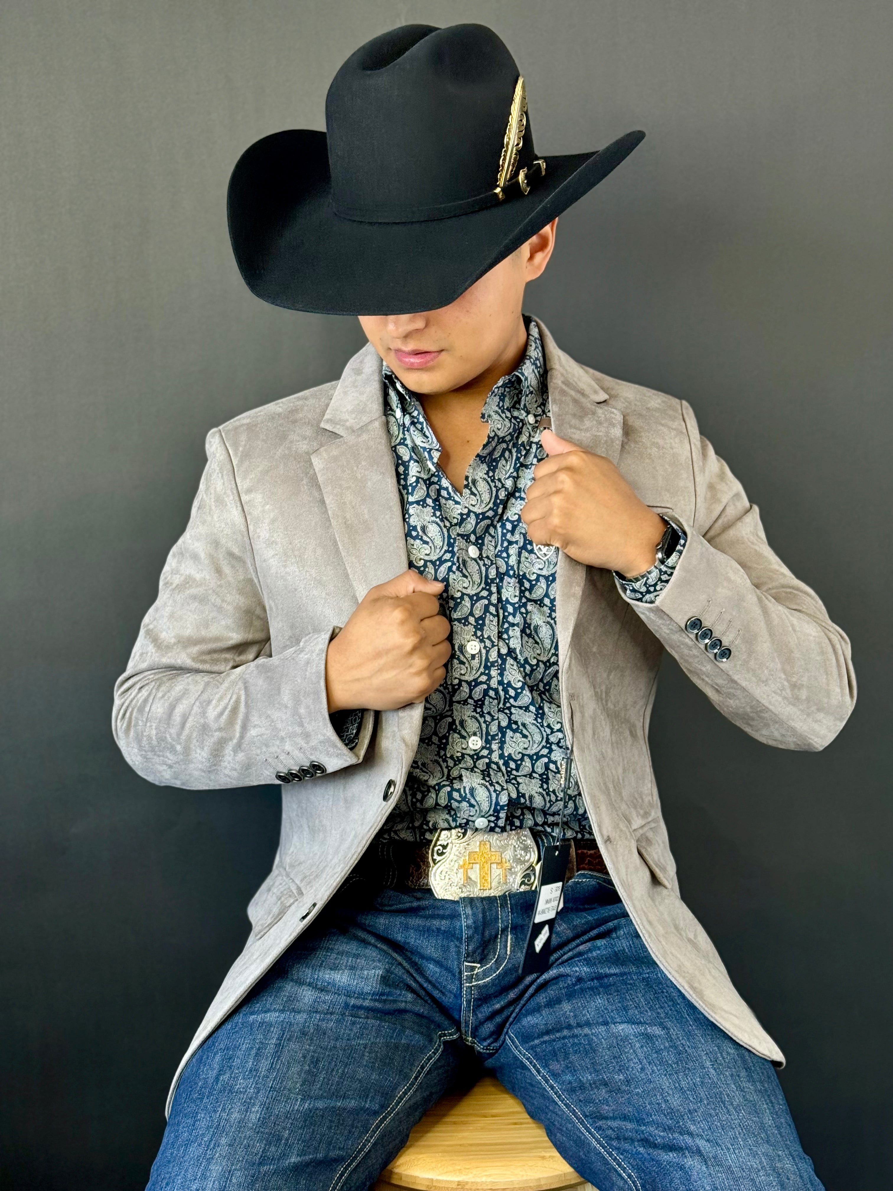 PLATINI MINK GAMUZA SUEDE BLAZER