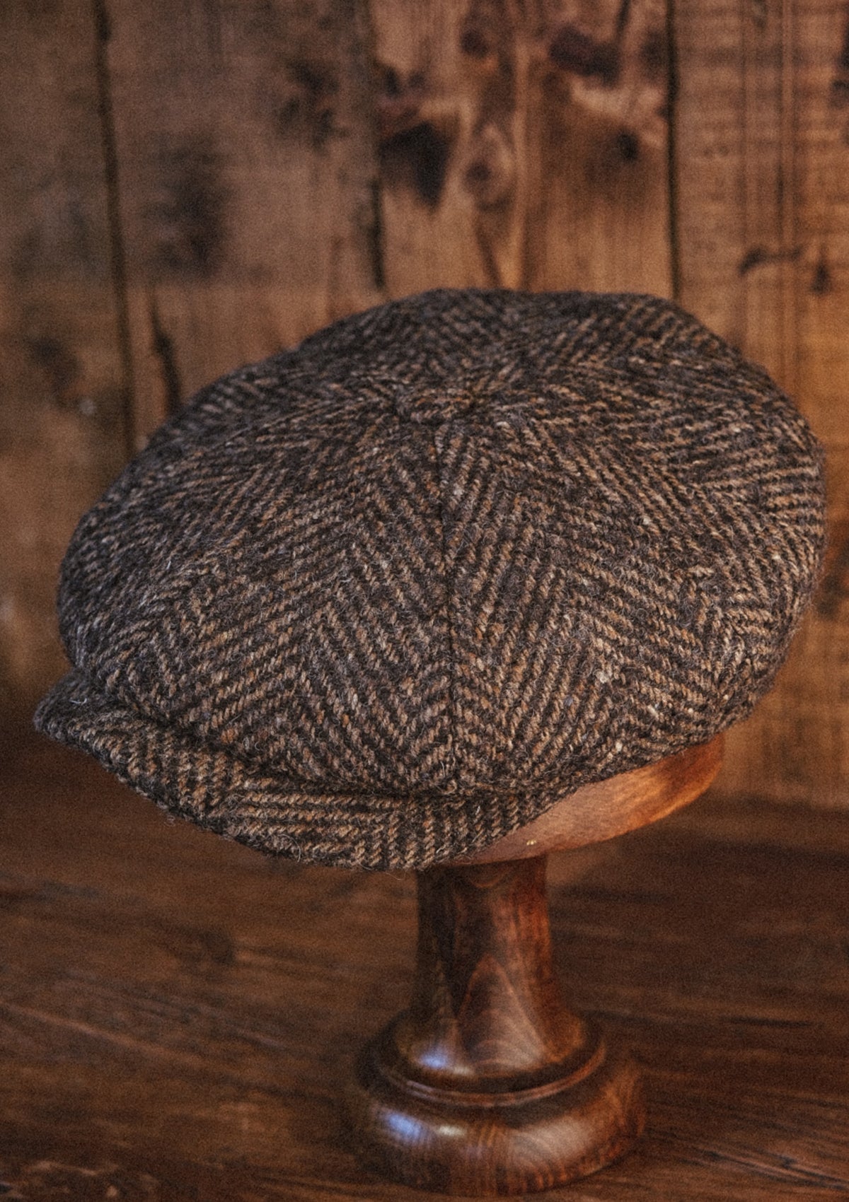 Newman Baker Boy - (Mid-Width) Walnut Herringbone