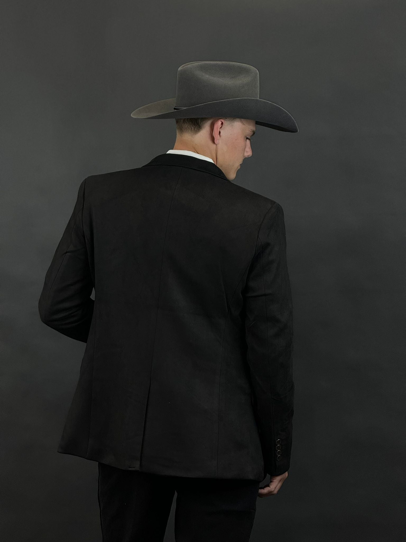 PLATINI BLACK GAMUZA SUEDE BLAZER