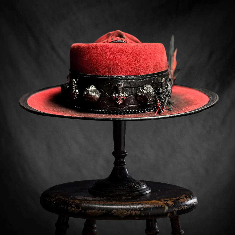 Skull Crown In Dark Red