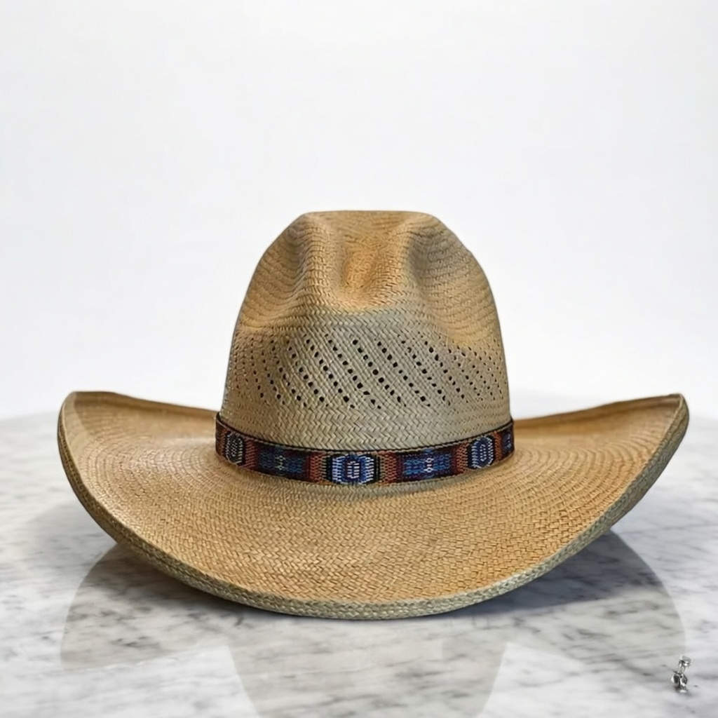 Calhoun Palm Leaf Straw Cowboy Hat