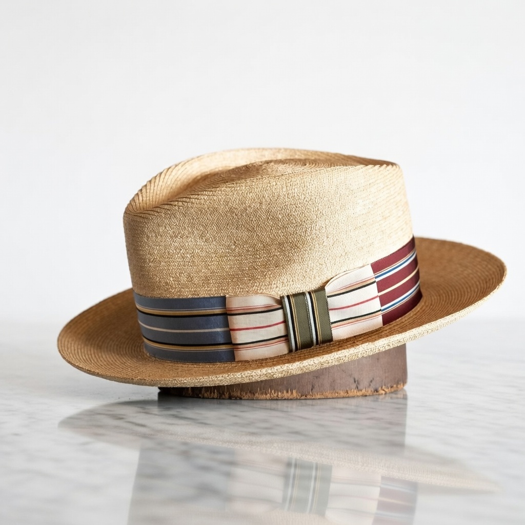 Natural Panama Hat-Ribbons Series