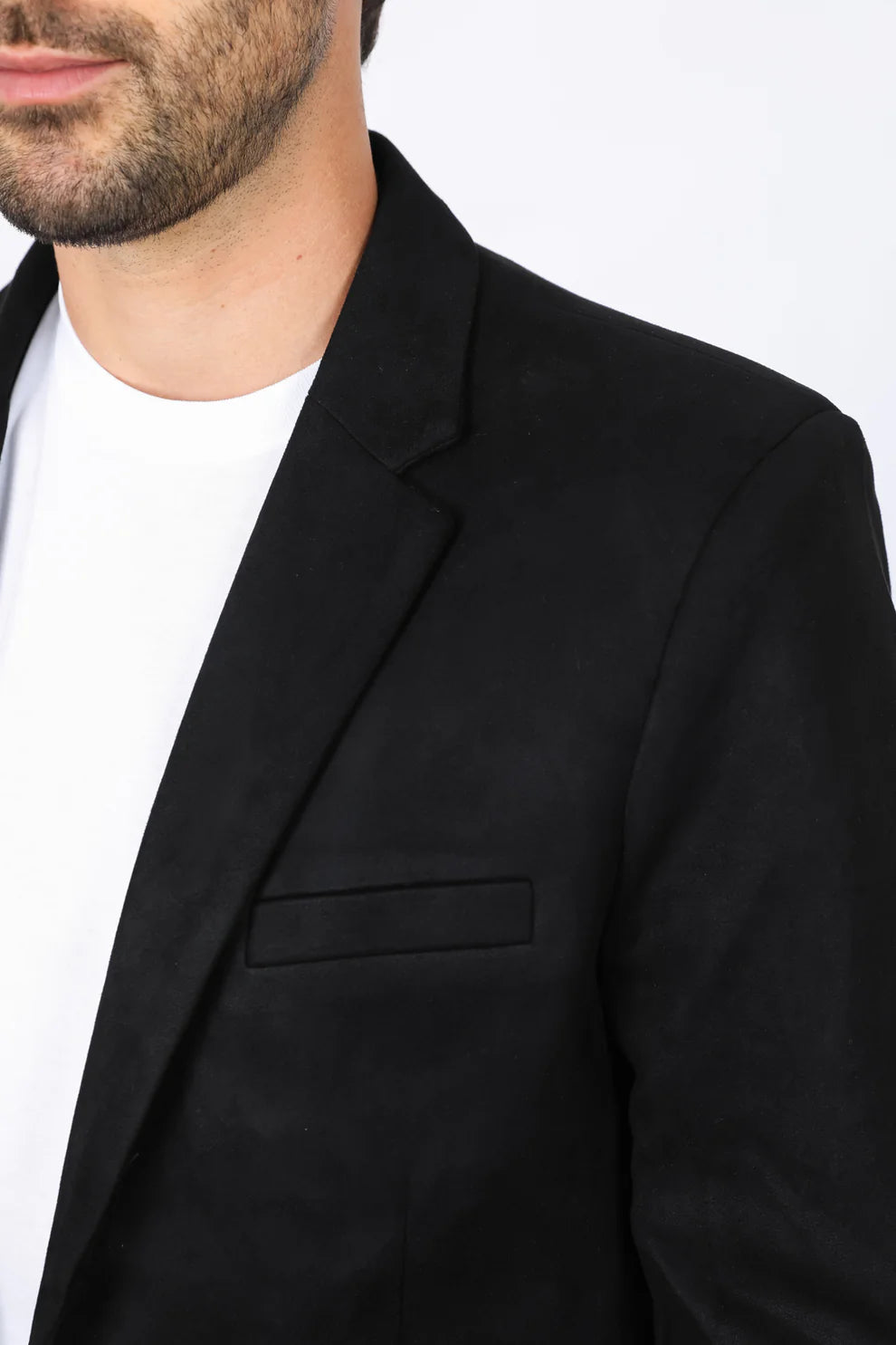 PLATINI BLACK GAMUZA SUEDE BLAZER