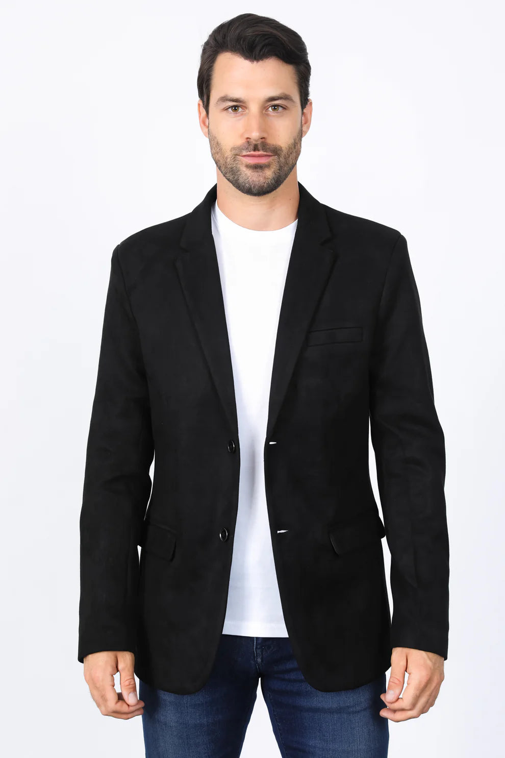 PLATINI BLACK GAMUZA SUEDE BLAZER