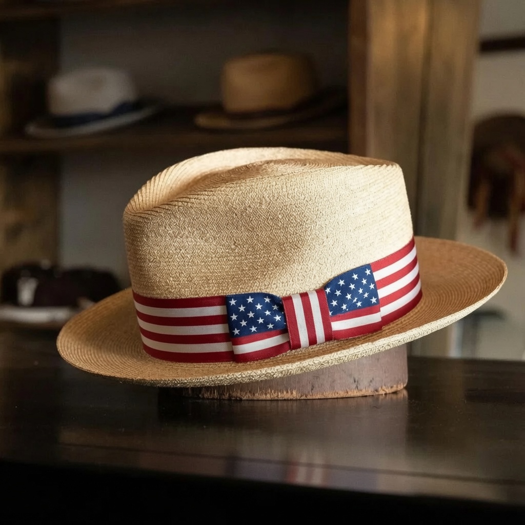 Natural Panama Hat-Ribbons Series