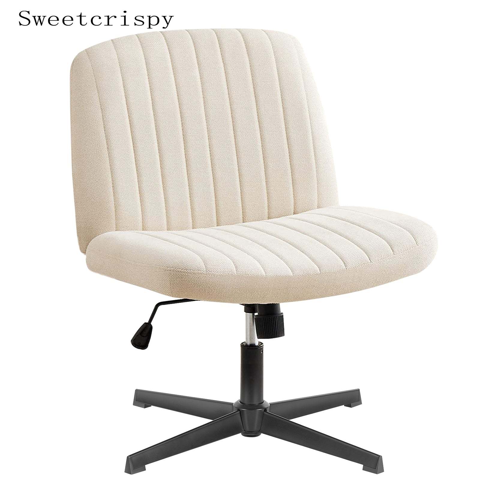 SWEETCRISPY Cross-Legged Chair,No Wheels Armless Swivel Home Office Chair--Best Sellers,Bedroom,Bedroom Chair,Home Office,Home Office Chair,Office,Office chair,Office Chair1