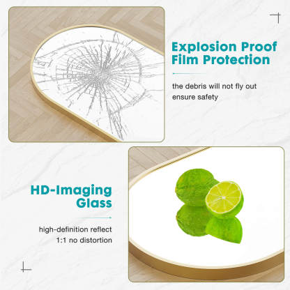 59"x16" Floor Standing Mirror, Wall Mirror with Stand Aluminum Alloy Thin Frame--Living Room,Living Room Mirror