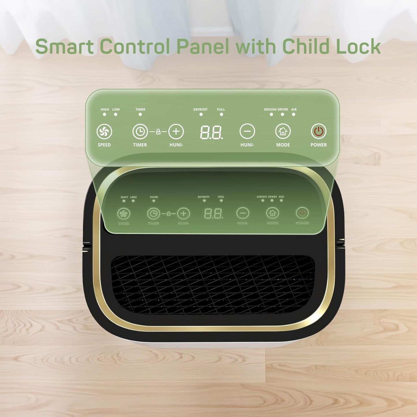 Dehumidifier for Basement with Drain Hose for Auto or Manual Drainage, 4500 Sq.Ft Energy Star Dehumidifiers, Portable for Home Bedroom Large Room Bathroom, 50 Pints Dehumidification Capacity