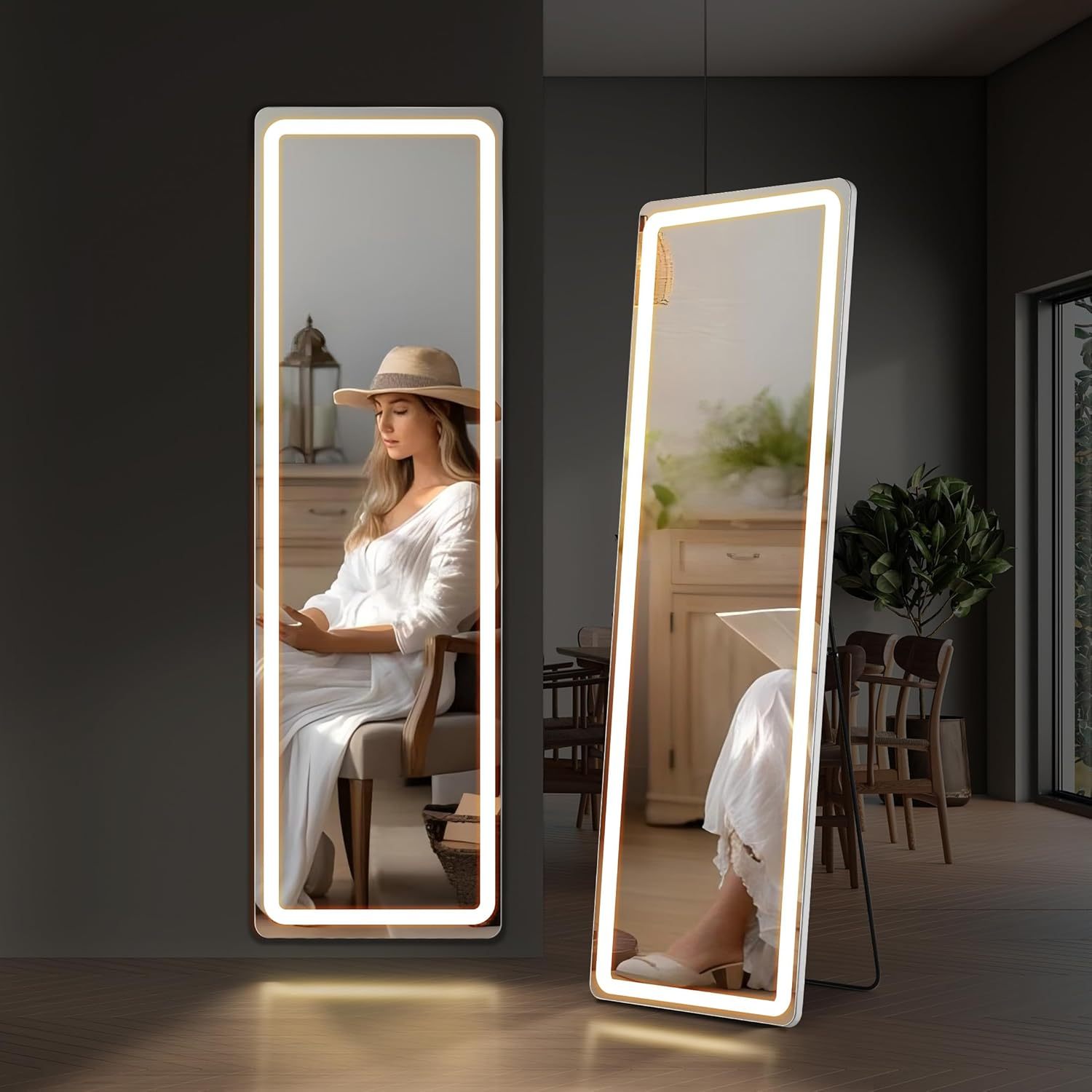  Mirror Full Length with LED Lights