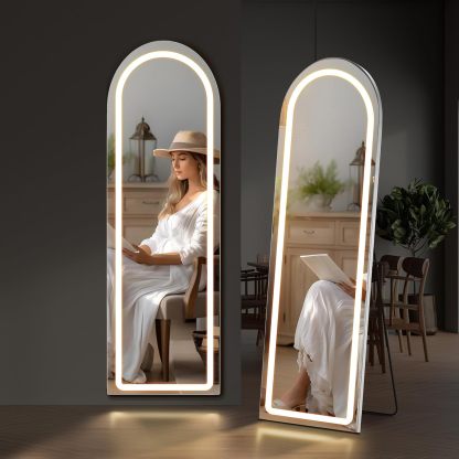 Arched Mirror Full Length with LED Lights