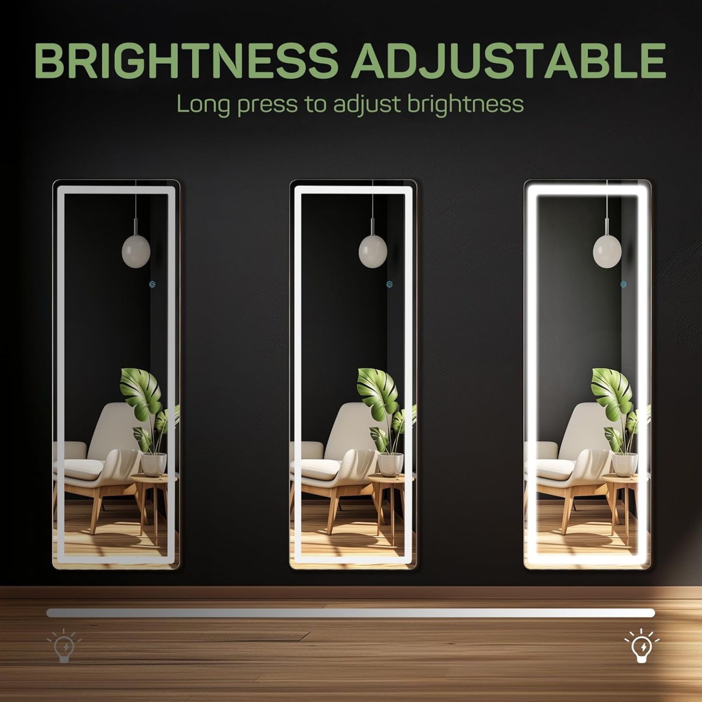  Mirror Full Length with LED Lights