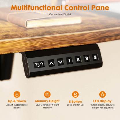 Electric Height Adjustable Standing Desk with Storage Shelf Double Drawer,  Sit to Stand Ergonomic Computer Desk--Best Sellers,Bedroom,Bedroom Desk,Electric Lift Desk,Home Office,Home Office Desk,Living Room,Living Room Desk,Office,Office Desk