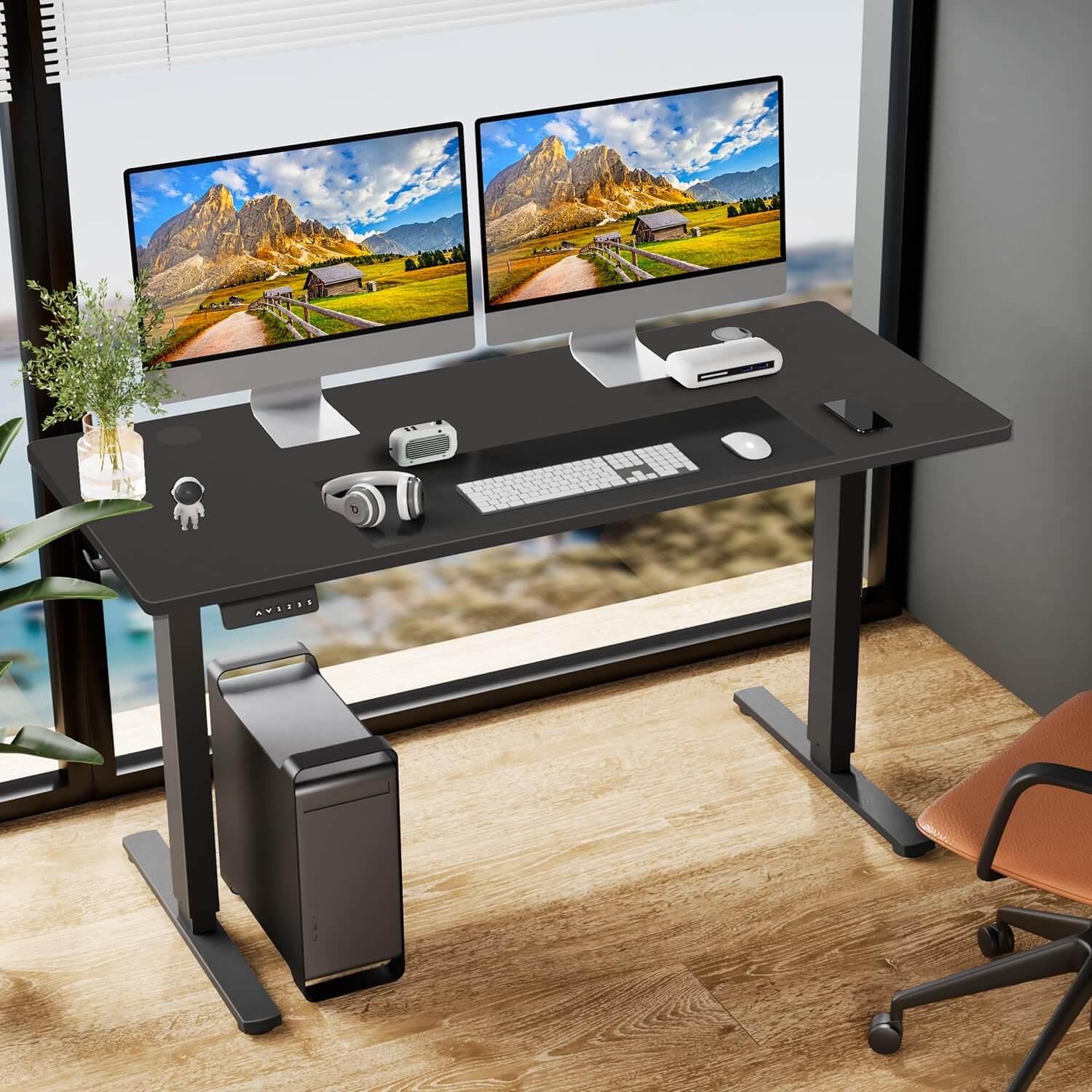 Electric Height Adjustable Standing Desk,Sit to Stand Ergonomic Computer Desk--Bedroom,Bedroom Desk,Electric Lift Desk,Home Office,Home Office Desk,Living Room,Living Room Desk,Office,Office Desk