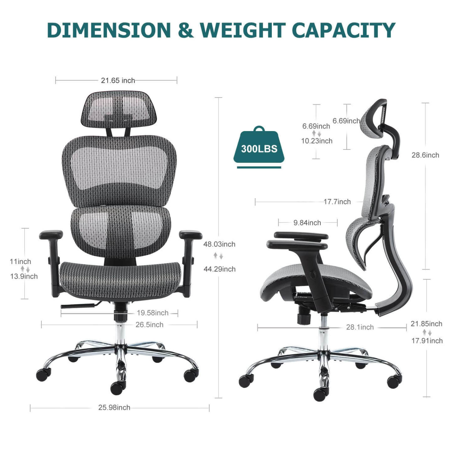 Large High Back Computer Chair with Dynamic Lumbar Support, Tilt and Lock Office Chair, 3D Adjustable Headrest and Armrests--Bedroom,Bedroom Chair,Home Office,Home Office Chair,Office,Office chair,Office Chair1