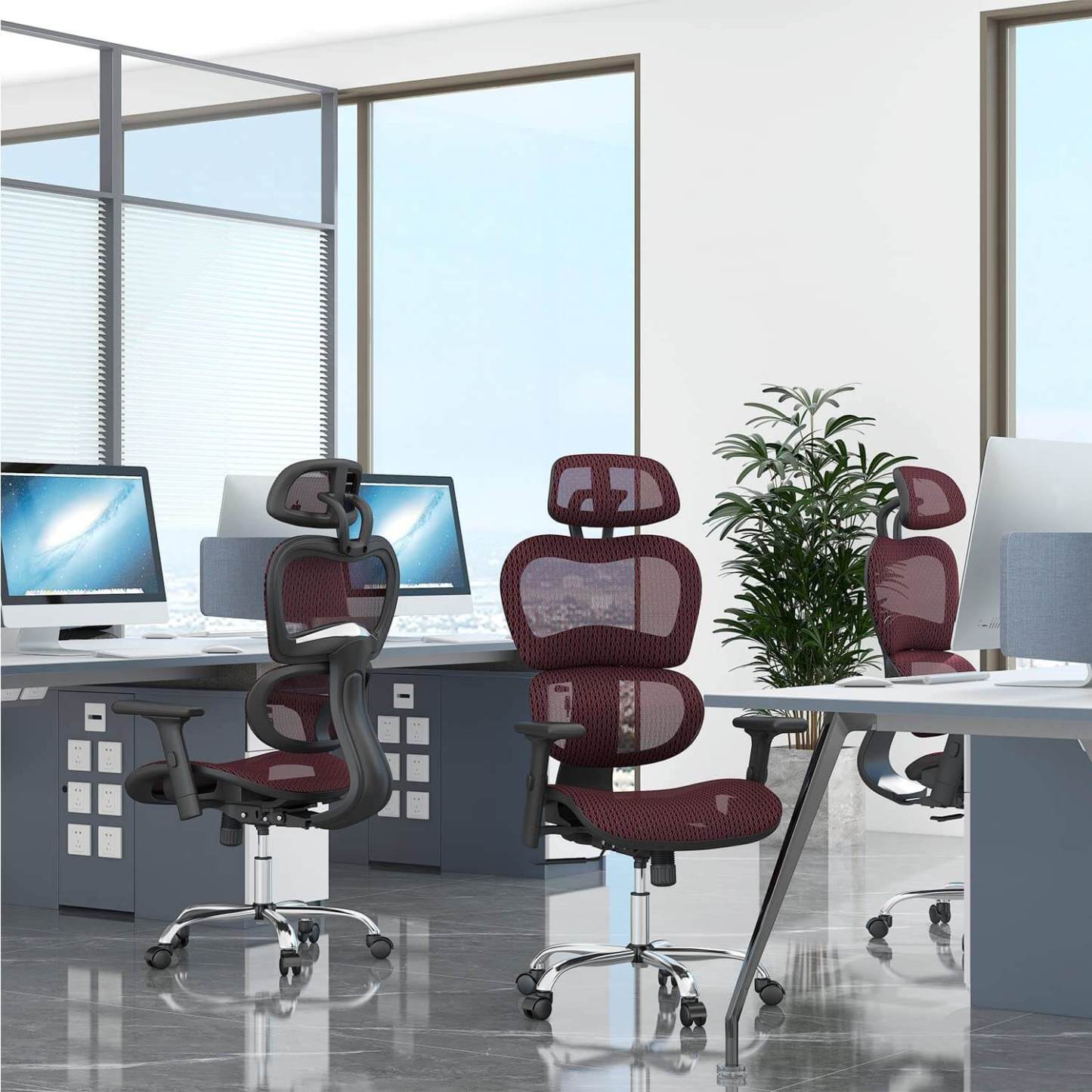 Large High Back Computer Chair with Dynamic Lumbar Support, Tilt and Lock Office Chair, 3D Adjustable Headrest and Armrests--Bedroom,Bedroom Chair,Home Office,Home Office Chair,Office,Office chair,Office Chair1