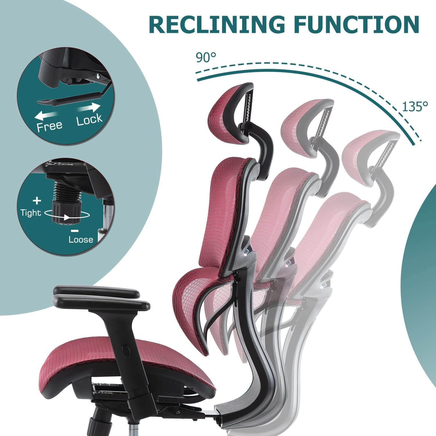 Large High Back Computer Chair with Dynamic Lumbar Support, Tilt and Lock Office Chair, 3D Adjustable Headrest and Armrests--Bedroom,Bedroom Chair,Home Office,Home Office Chair,Office,Office chair,Office Chair1