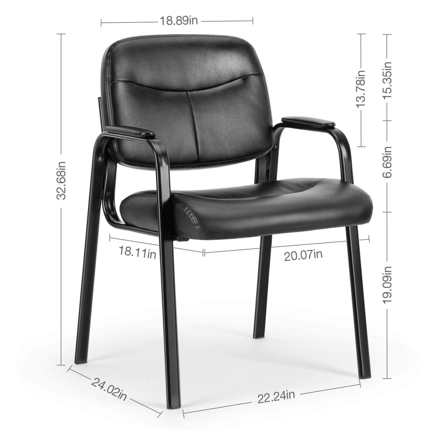 Leather Conference Room Chairs with Padded Arms,eception Chairs,Office Guest Chairs--Bedroom Chair,Home Office,Home Office Chair,kitchen & Dining,Office,Office Chair1