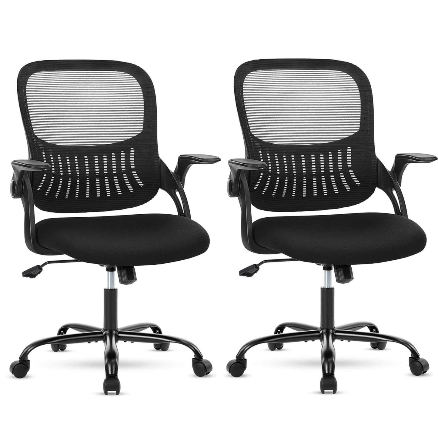 Ergonomic Home Mesh Office Desk Chairs with Flip up Armrests,Lumbar Support--Bedroom,Bedroom Chair,Home Office,Home Office Chair,Office,Office Chair1