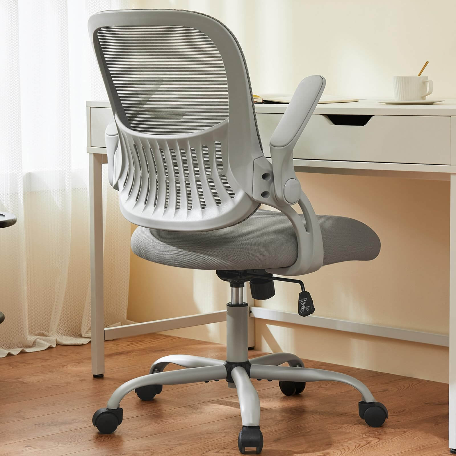 Ergonomic Home Mesh Office Desk Chairs with Flip up Armrests,Lumbar Support--Bedroom,Bedroom Chair,Home Office,Home Office Chair,Office,Office Chair1