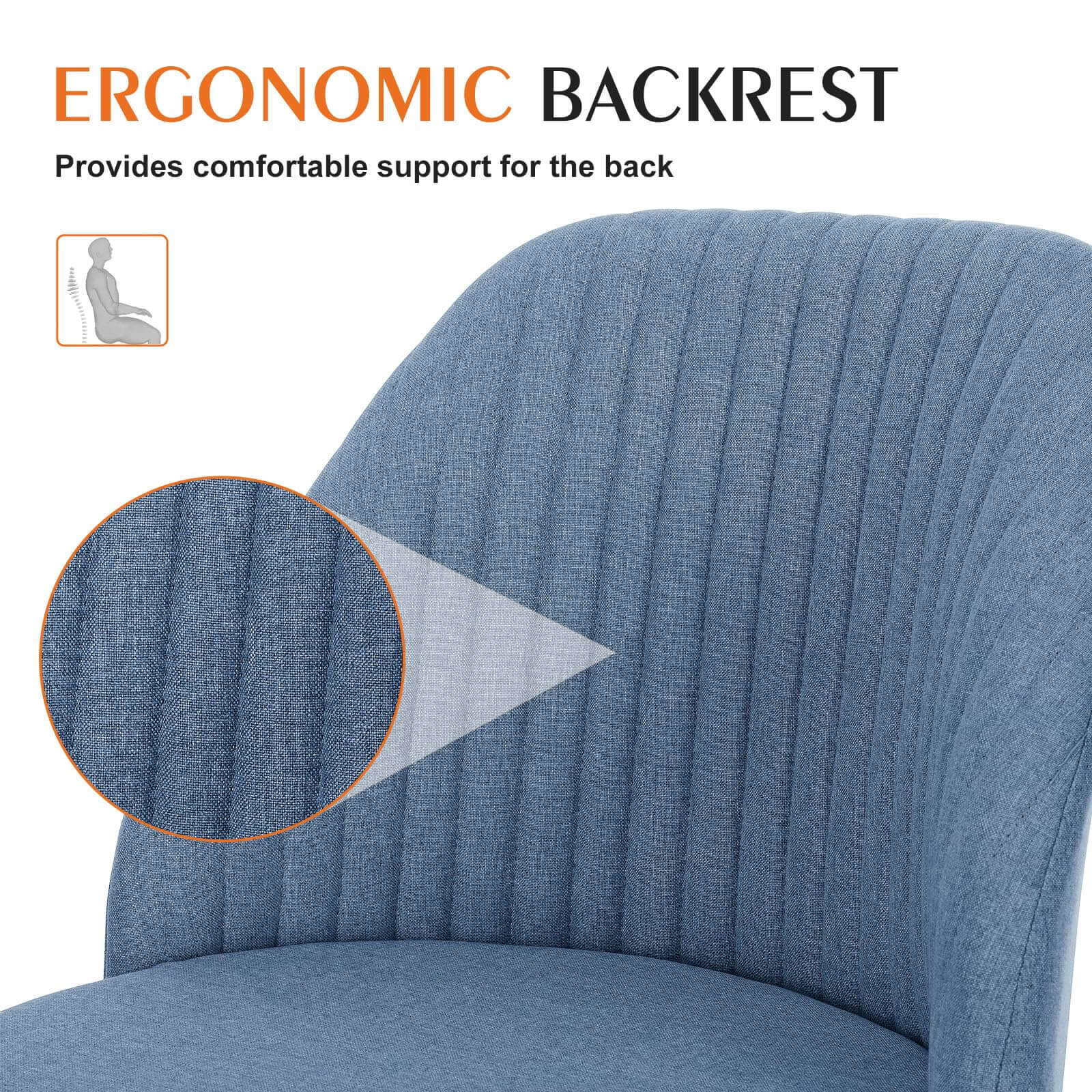 Modern Fabric Armless Adjustable Swivel Office Desk Chairs with Wheels--Bedroom,Bedroom Chair,Home Office,Home Office Chair,Living Room,Living Room Chair,Office,Office chair,Office Chair1