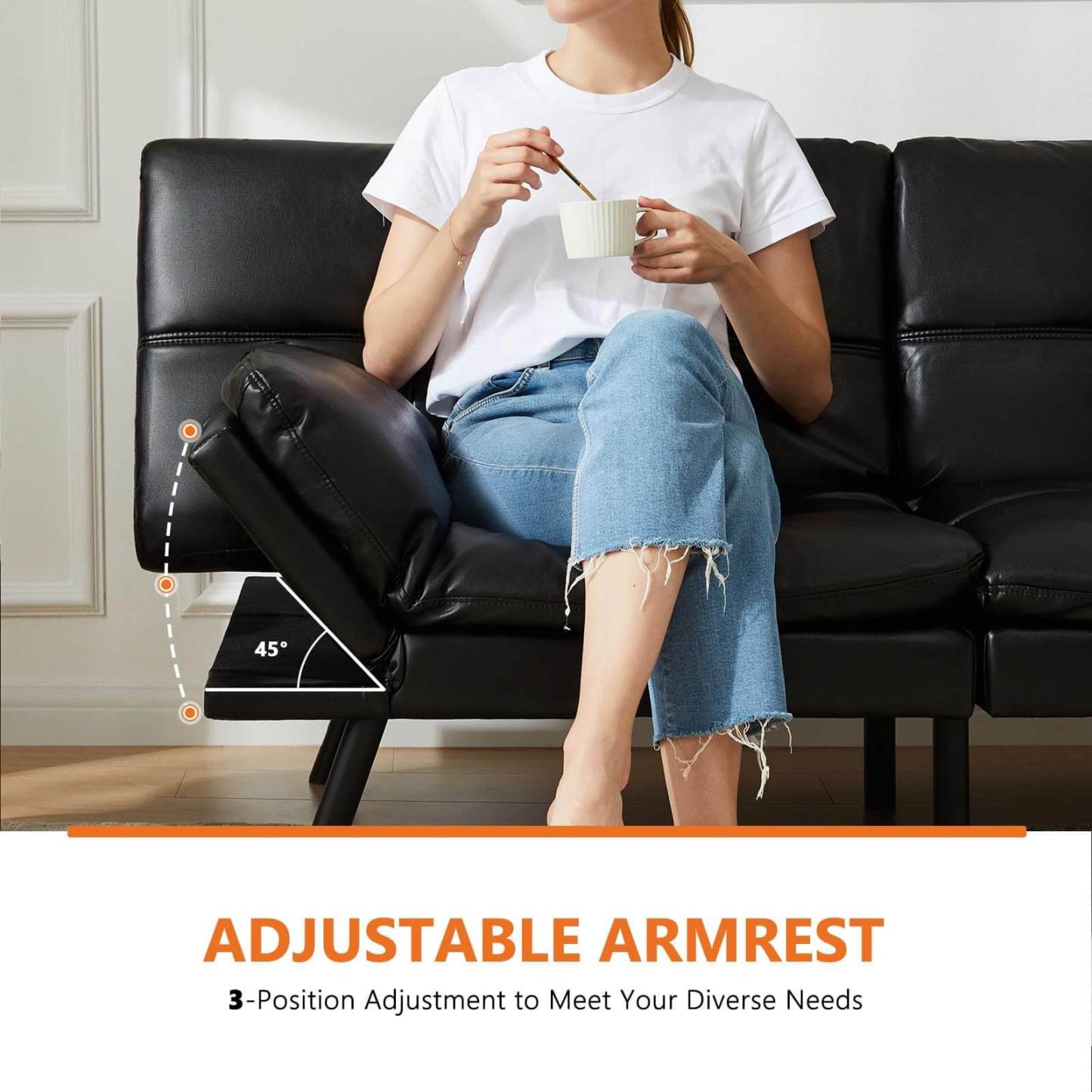 Sleeper Convertible Sofa Bed,Memory Foam Couch,Convertible Loveseat for Living Room--Bedroom,Bedroom Chair,Living Room,Living Room Chair