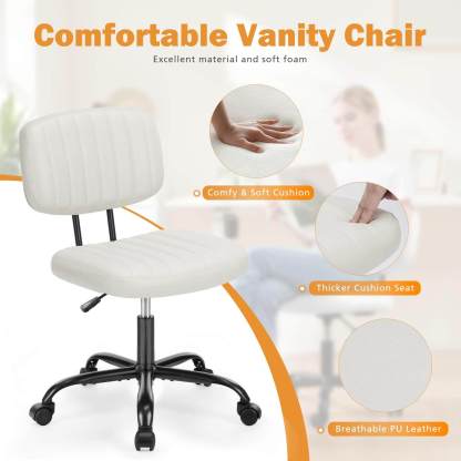 Adjustable Height 360° Rolling Swivel Computer Task Chair without Arm--Home Office,Home Office Chair,Living Room,Living Room Chair,Office,Office chair,Office Chair1