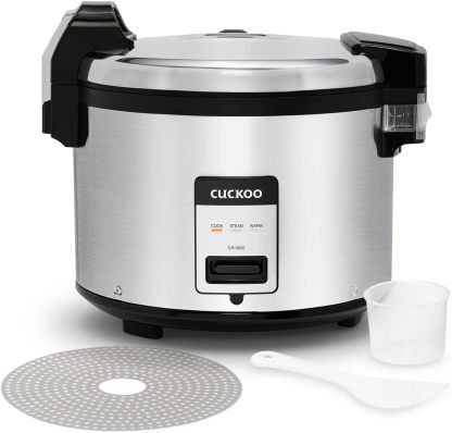 CUCKOO Commercial Rice Cooker and Warmer 30 Cup Uncooked Capacity Silver