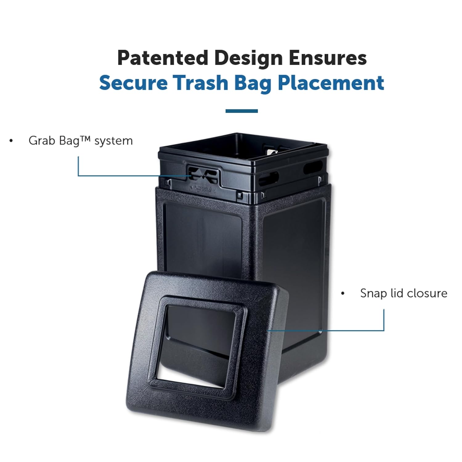 Commercial Zone 732101 Open Top Outdoor Square 42 Gallon Trash Container