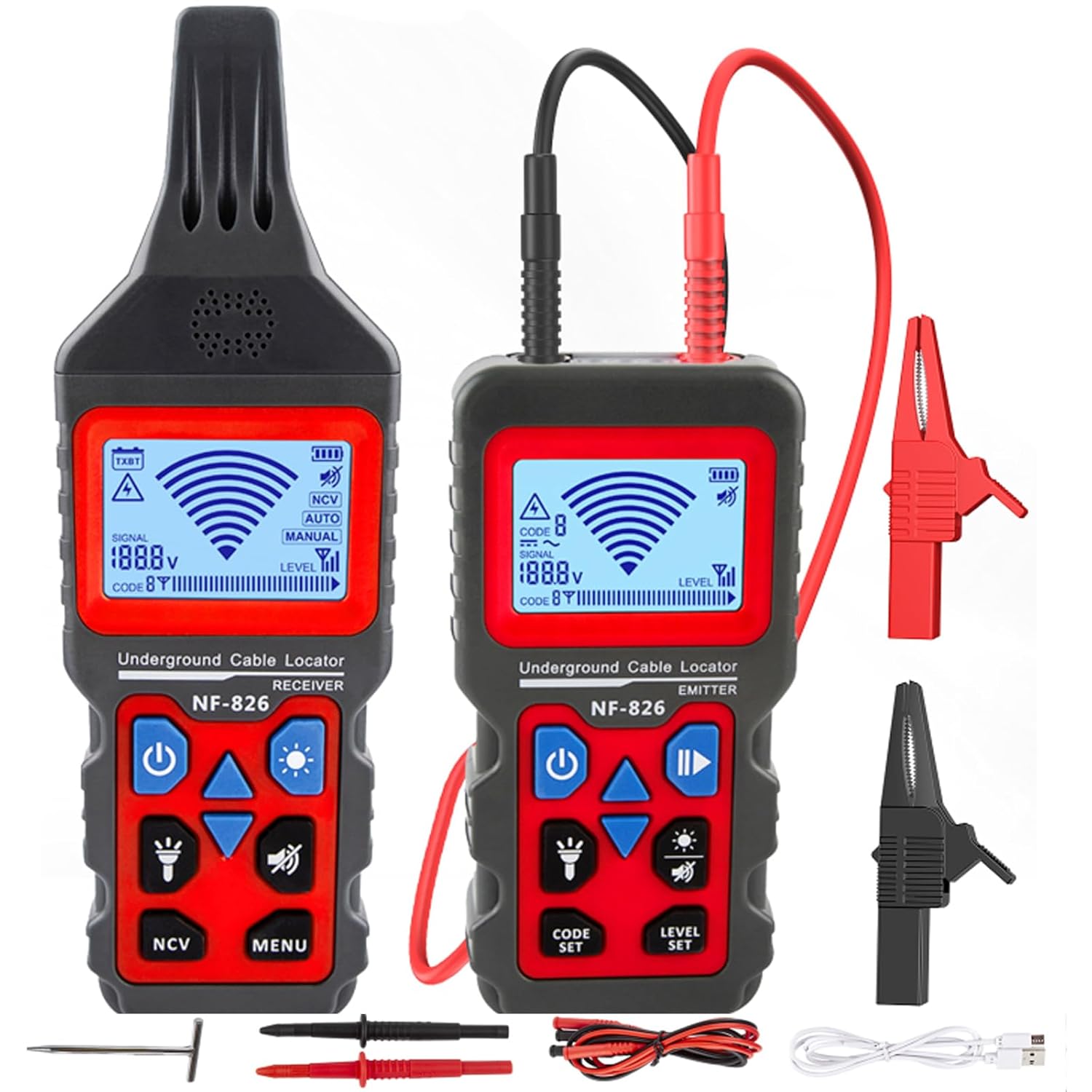 NOYAFA NF 826 Underground Cable Locator Wire Tracker for Dog Fence