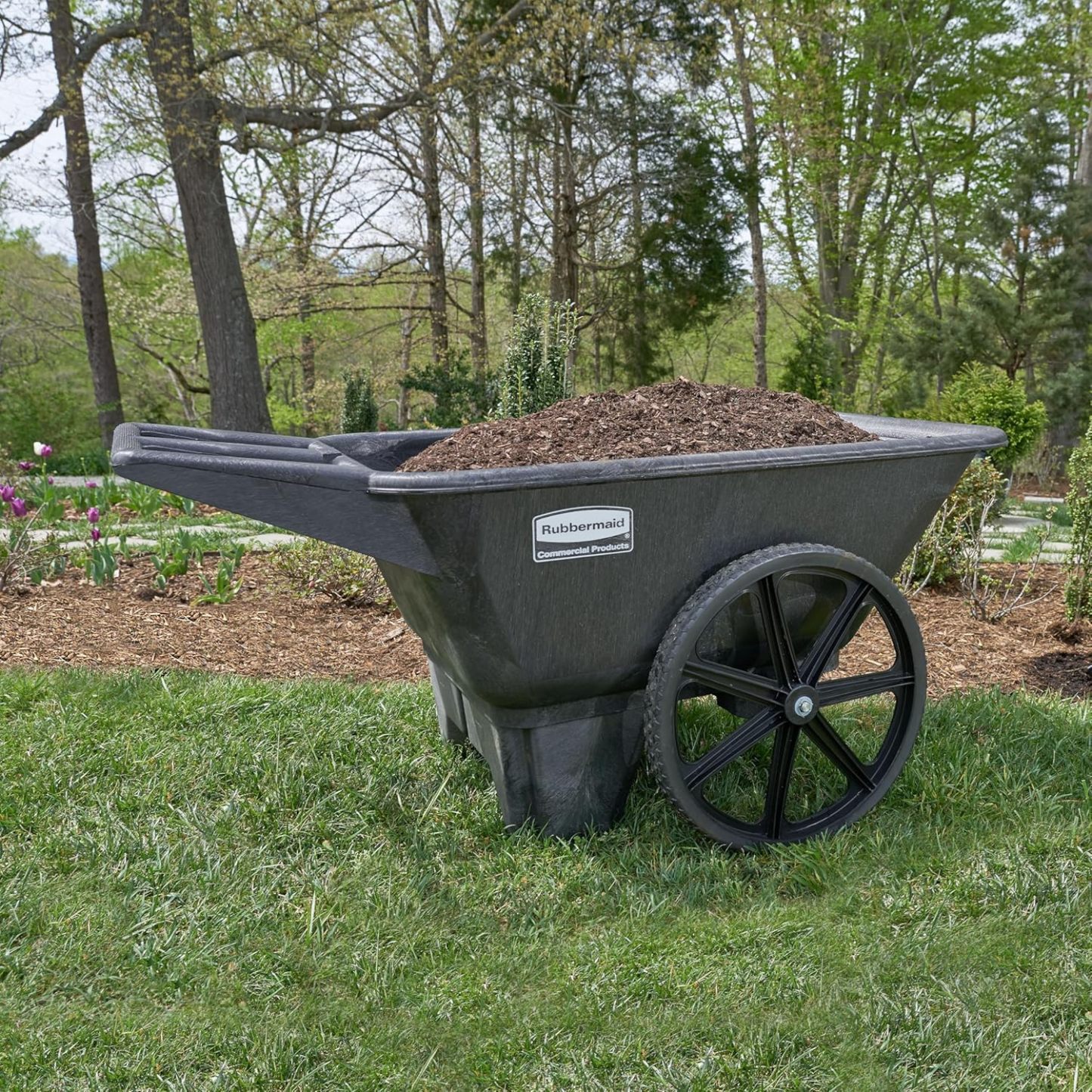 Rubbermaid Commercial Products 8.75 Cubic Foot All Weather Big Wheel Cart