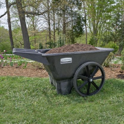 Rubbermaid Commercial Products 8.75 Cubic Foot All Weather Big Wheel Cart