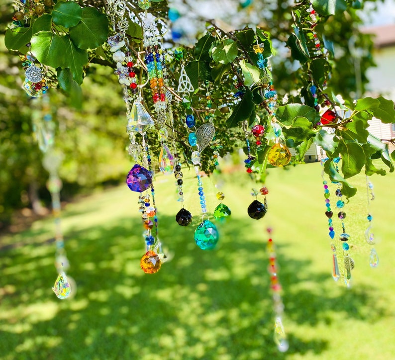 Crystal Suncatcher Boho Prism Window Hanging Charm