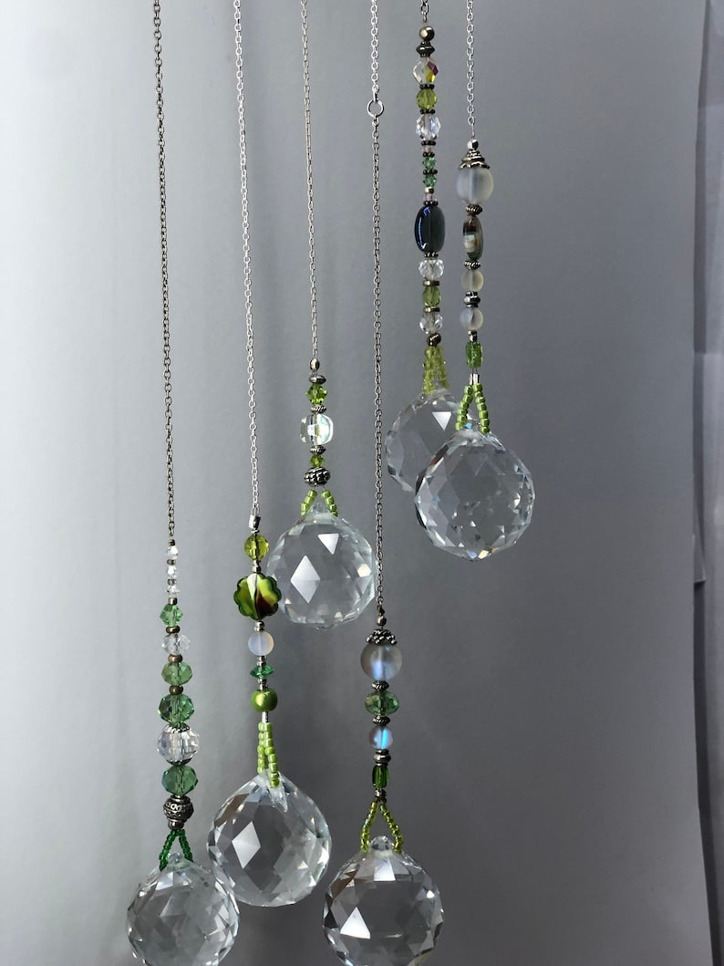 Crystal Suncatcher Rainbow Maker Prism Boho Window Hanging Decor