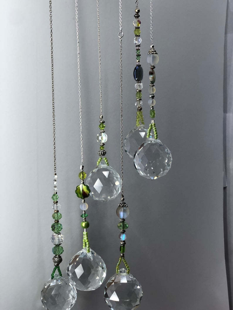 Crystal Suncatcher Rainbow Maker Prism Boho Window Hanging Decor