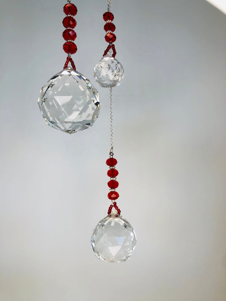 Crystal Suncatcher Rainbow Maker Prism Boho Window Hanging Decor