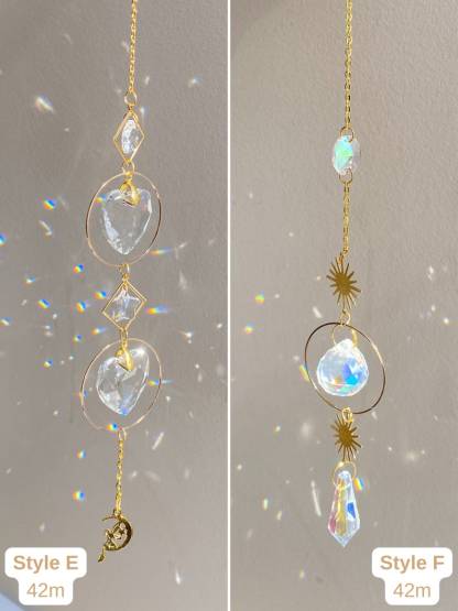 Crystal Suncatchers, Gold Sun Catchers, Good Vibes Only, Hanging Crystal Prism, 20mm crystals