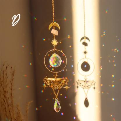 Crystal Suncatcher Butterfly Prism Boho Window Rainbow Light