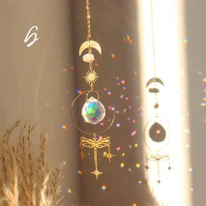 Crystal Suncatcher Butterfly Prism Boho Window Rainbow Light