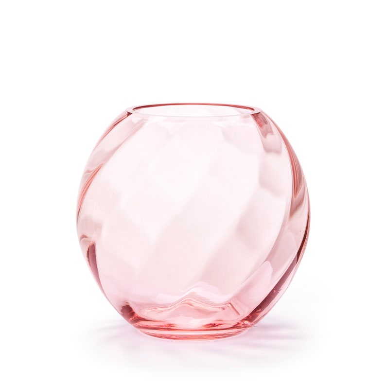 Eva Crystal Glass Vase, Green 18 cm