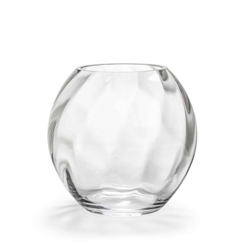 Eva Crystal Glass Vase, Green 18 cm