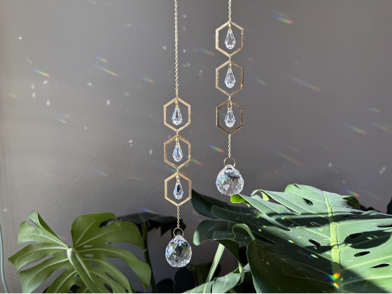 Crystal Suncatcher Prism Rainbow Maker Feng Shui Sympathy Gift