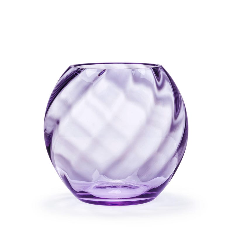 Eva Crystal Glass Vase, Blue Green 18 cm