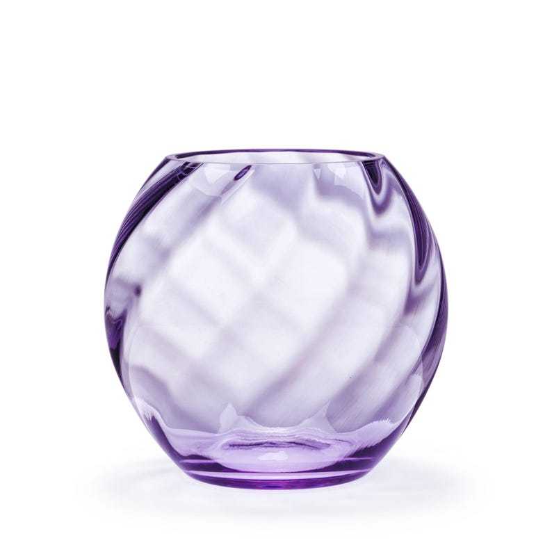 Eva Crystal Glass Vase, Blue Green 18 cm