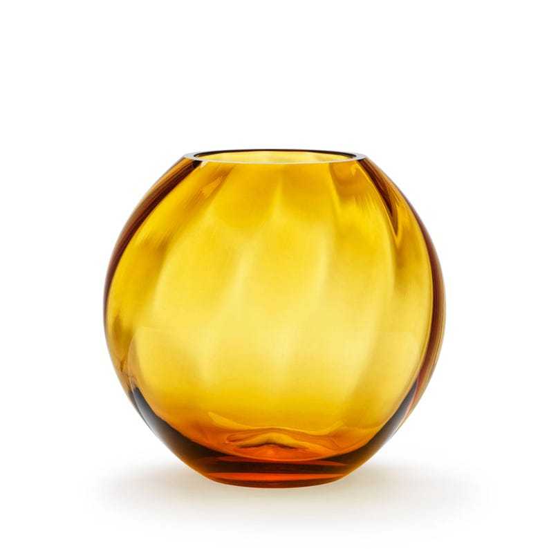 Eva Crystal Glass Vase, Blue Green 18 cm