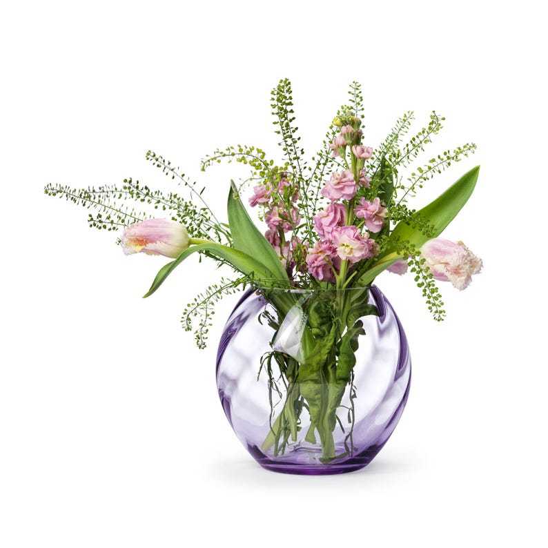 Eva Crystal Glass Vase, Blue Green 18 cm